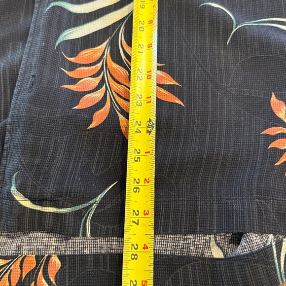 Men's Black and Orange Casual Button Down Shirt - Picture 7 of 8